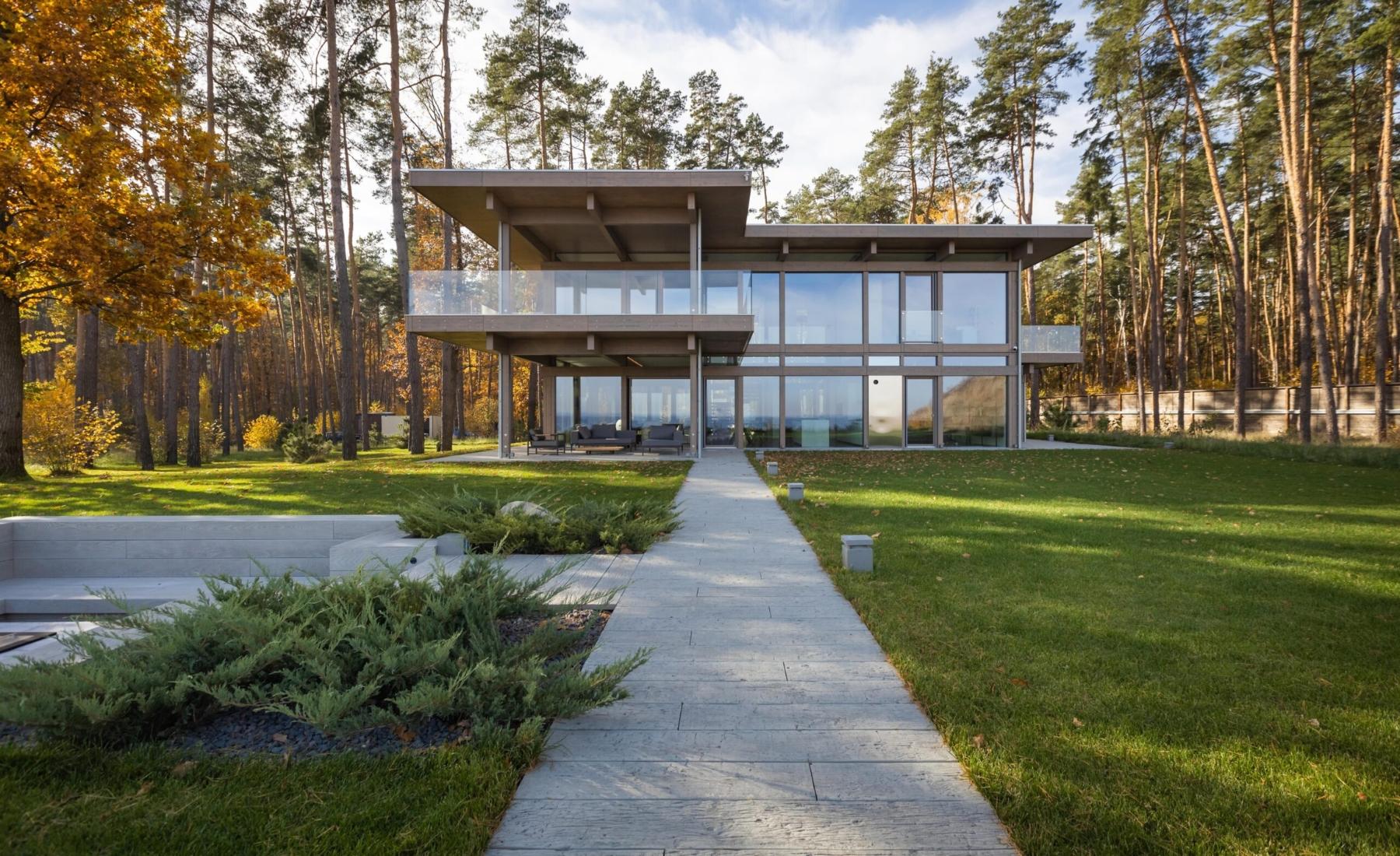 Glass Wood House