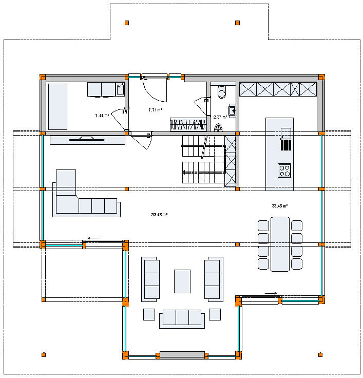 Tloris Ground floor